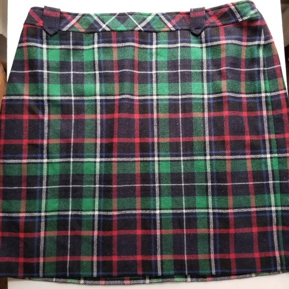 Talbots Dresses & Skirts - Talbots Plaid Wool Blend Plus Size Tartan Skirt